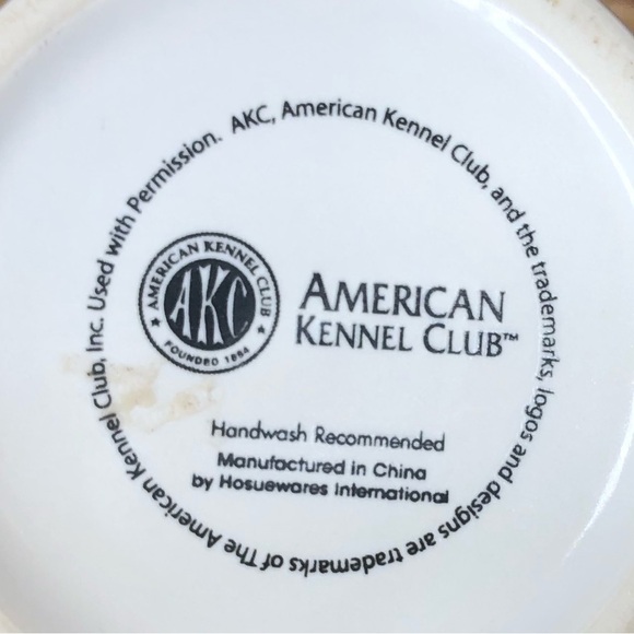 AKC American Kennel Club Red & White Retriever Silhouette Large Mug - Picture 7 of 8